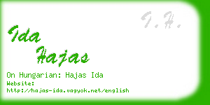 ida hajas business card
